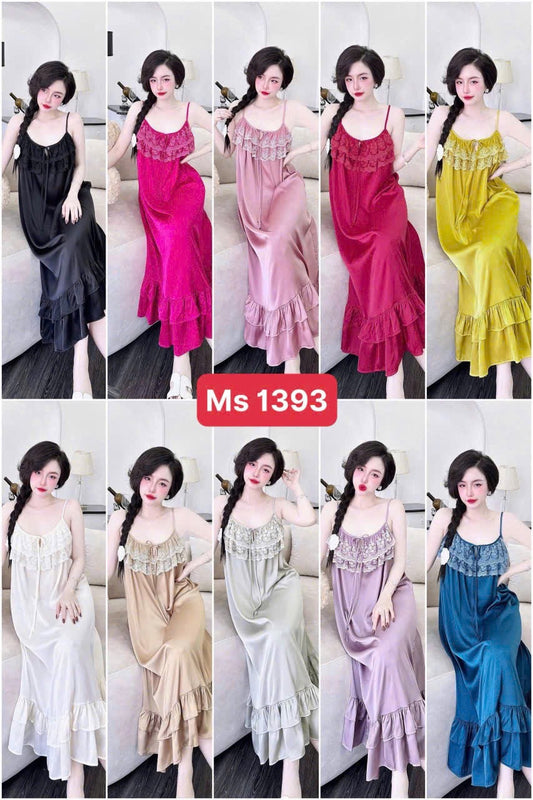 Váy lụa cao cấp dáng dài mềm mướt mịn sờ cực đã tay