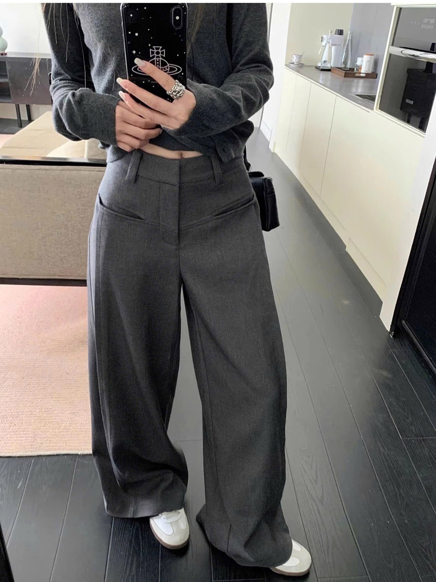 Quần ống suông trendy