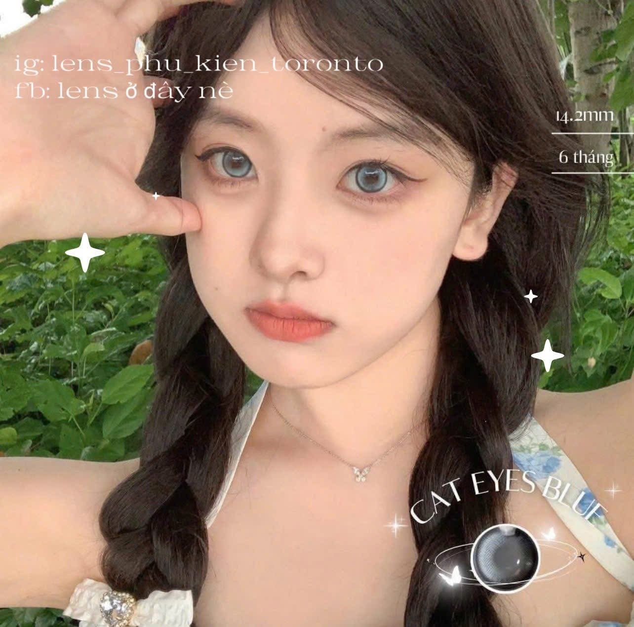 Contact Lens - Cat Eyes Blue