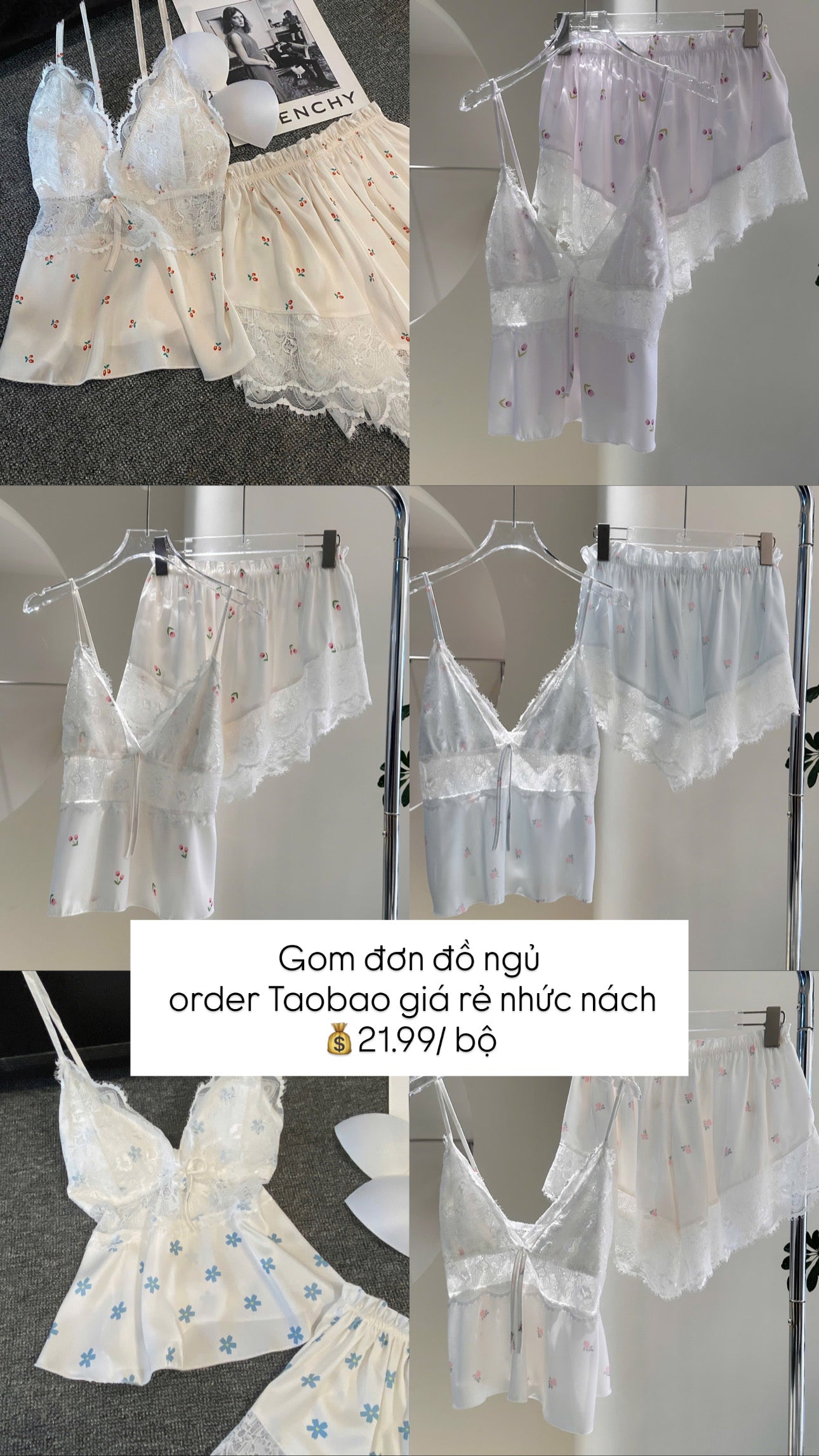 Tổng hợp đồ ngủ 2 dây quyến rũ