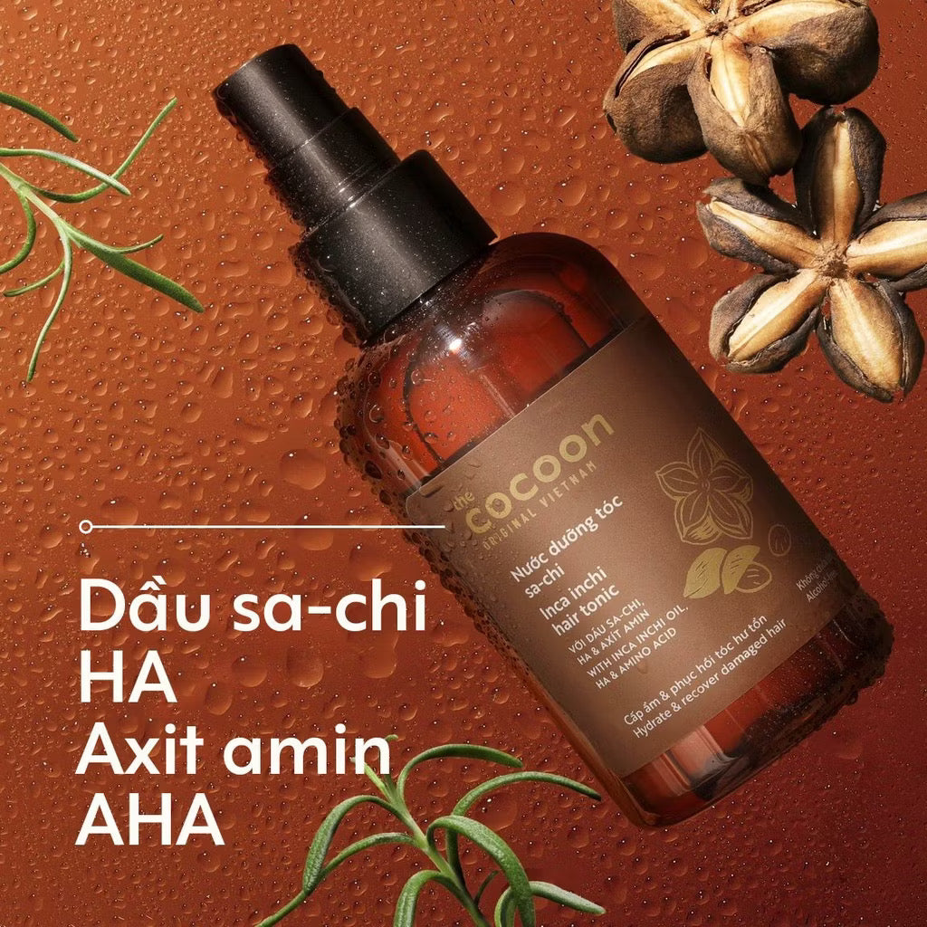 ￼Nước dưỡng tóc Sa-chi Cocoon giúp cấp ẩm và phục hồi hư tổn 140ml