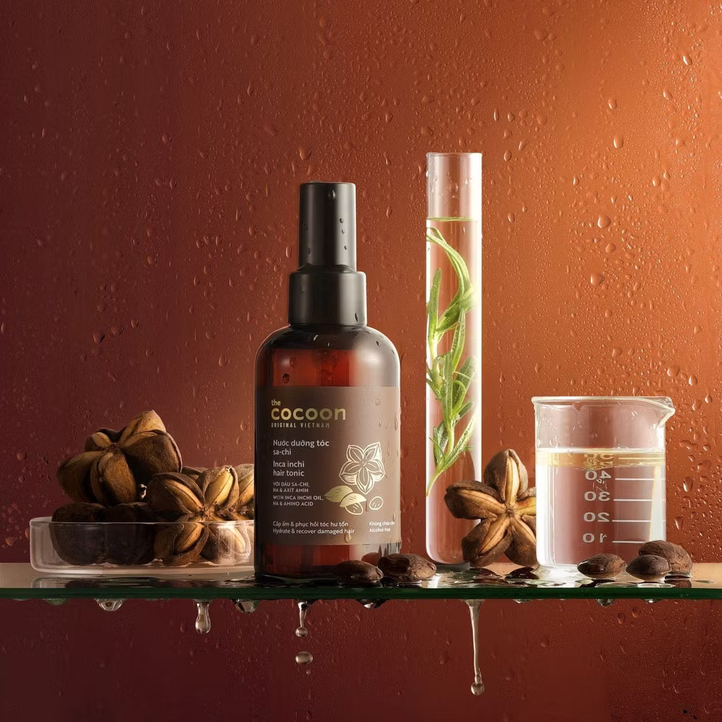 ￼Nước dưỡng tóc Sa-chi Cocoon giúp cấp ẩm và phục hồi hư tổn 140ml