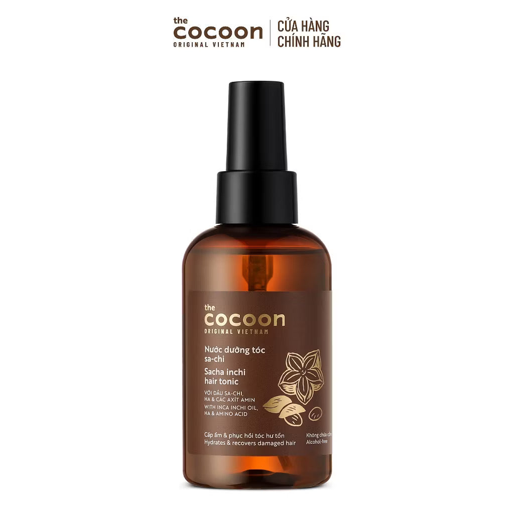 ￼Nước dưỡng tóc Sa-chi Cocoon giúp cấp ẩm và phục hồi hư tổn 140ml