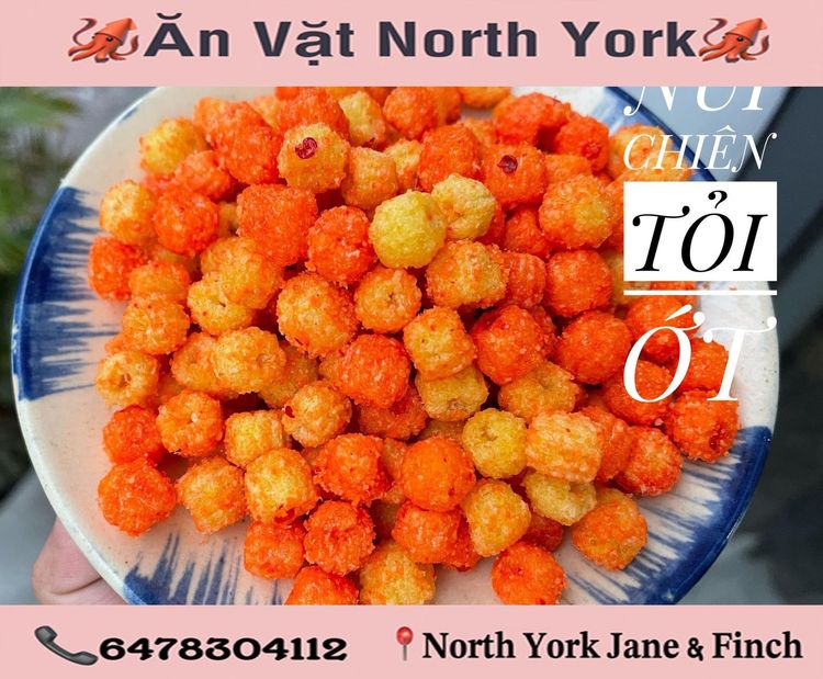 Nui chiên tỏi ớt