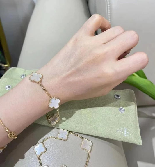 Vip VCA dây vàng phun 14k gold, đá xà cừ