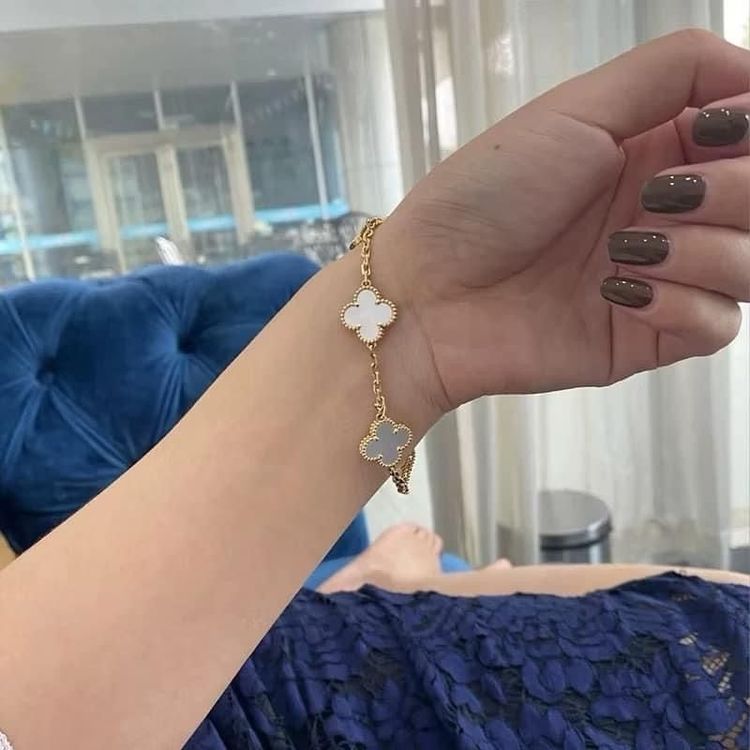 Vip VCA dây vàng phun 14k gold, đá xà cừ