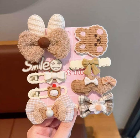 Set kẹp gấu xinh cho bé gái iu