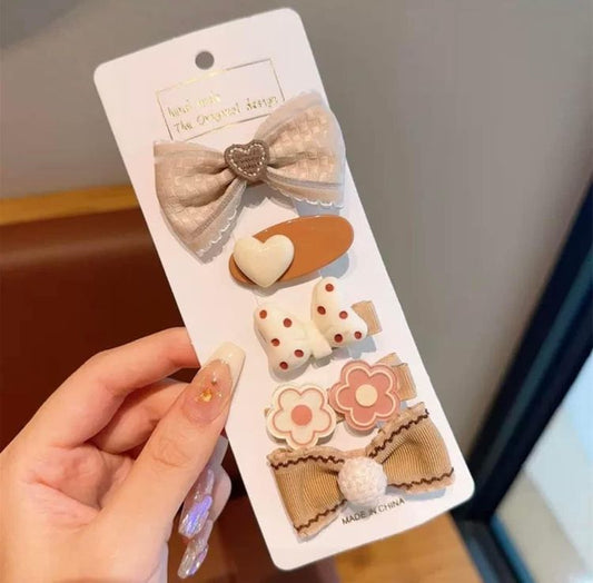 Set kẹp 5 chi tiết cho bé gái iu