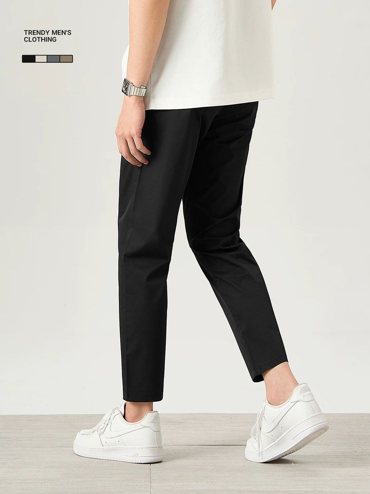 Quần nam ống côn vải Jacquard có sẵn