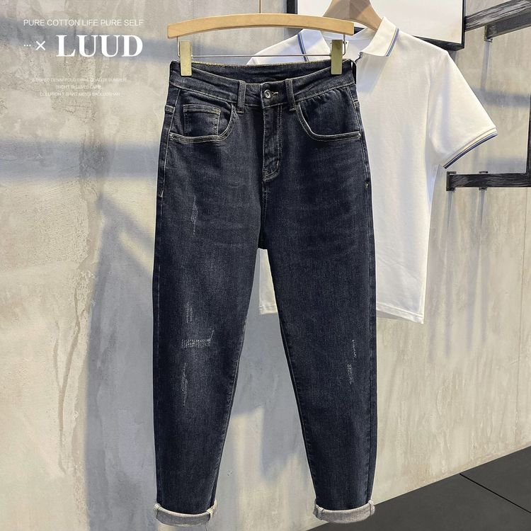 Quần jean nam xanh đậm XLUUD có sẵn