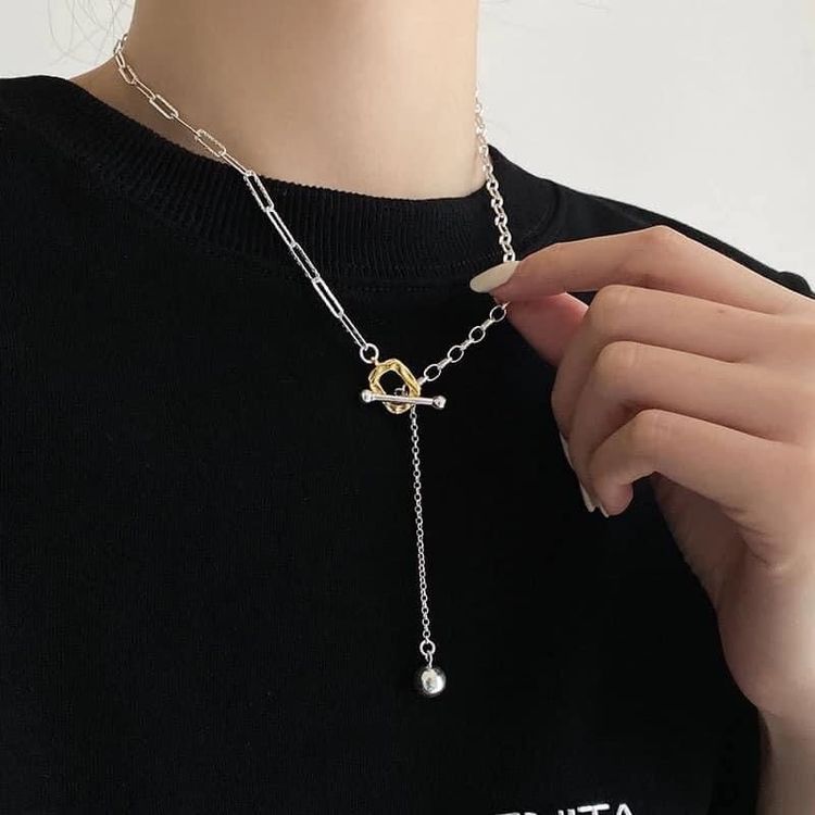 Dây chuyền bạc cá tính mới