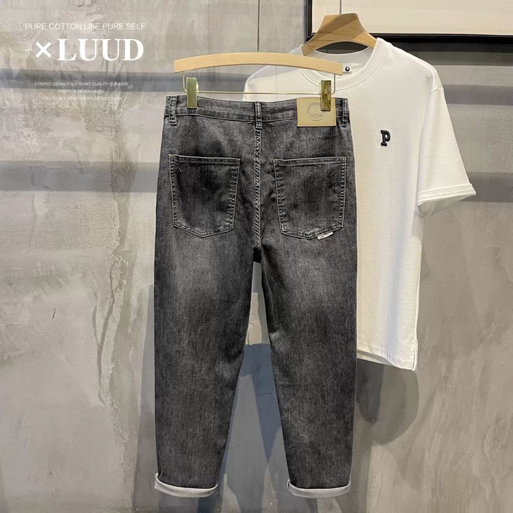 Quần jean nam xám đen  XLUUD có sẵn