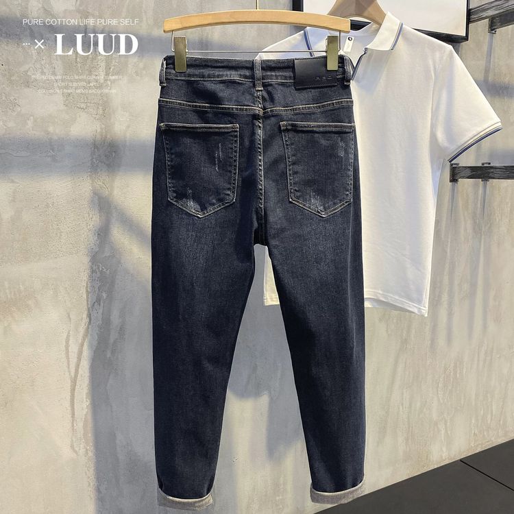Quần jean nam xanh đậm XLUUD có sẵn