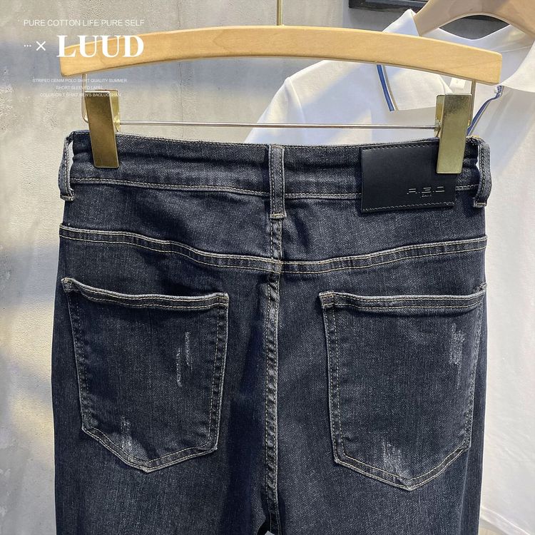 Quần jean nam xanh đậm XLUUD có sẵn