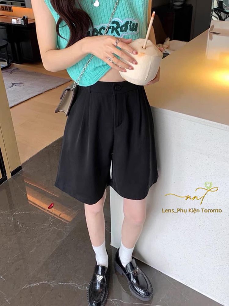 Quần lửng vải cotton có sẵn