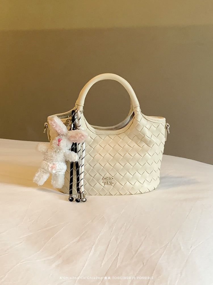 Túi Xách Dệt Chio'2nd Trắng Ngà