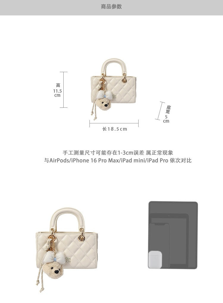 Túi đeo chéo Chio'2nd kèm charm gấu dễ thương