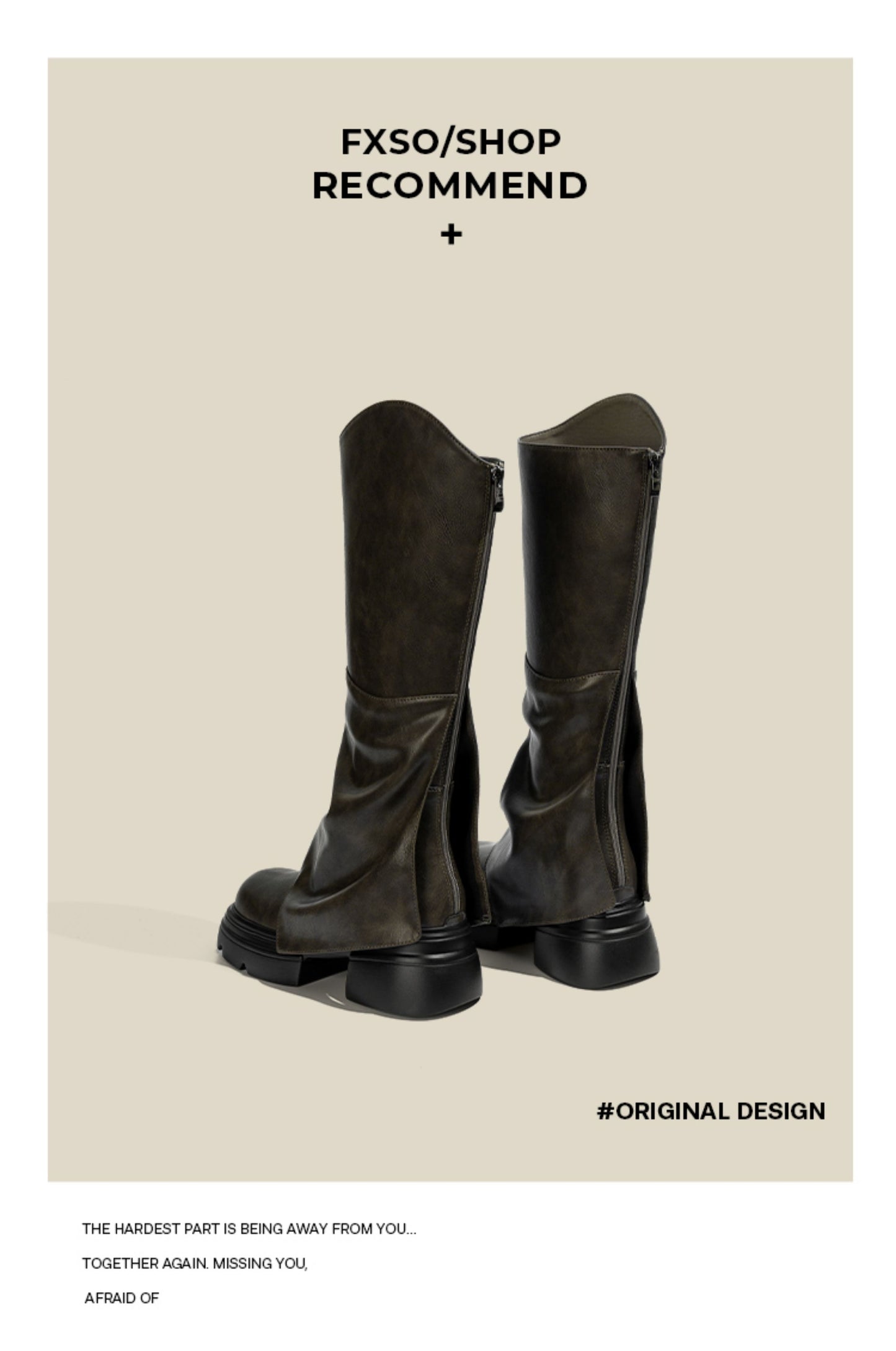 Giày boots da kiểu ống quần 2 dáng cổ cao - cổ thấp