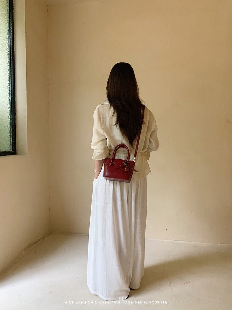 Túi xách Chio'2nd đeo chéo da thật