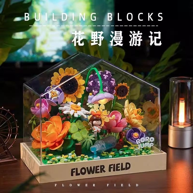 Hộp lego tiểu tiên nữ du hành trên cánh đồng hoa
