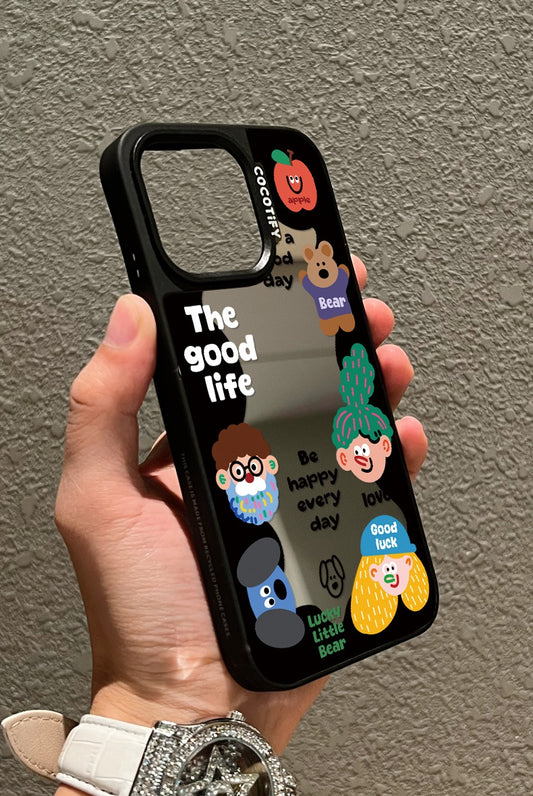 Ốp lưng IP gợn sóng gương nhiều màu