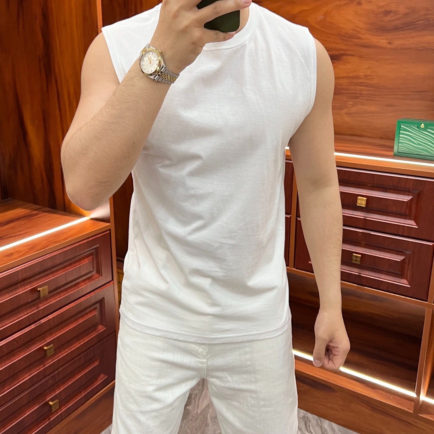 Áo ba lỗ cotton thoáng mát cho nam