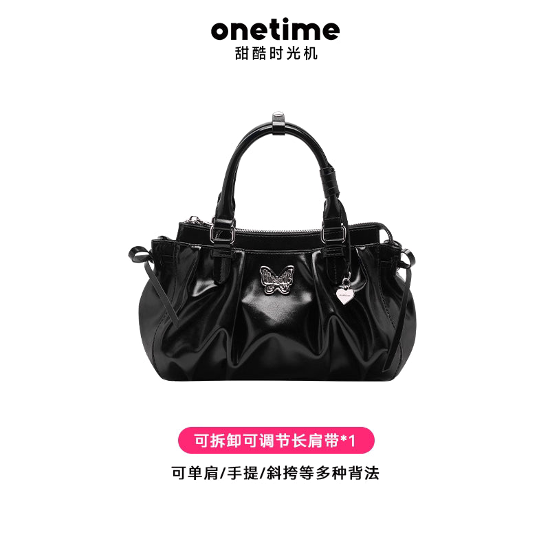 Túi xách tay kèm dây đeo vai hình bướm barbie y2k Onetime