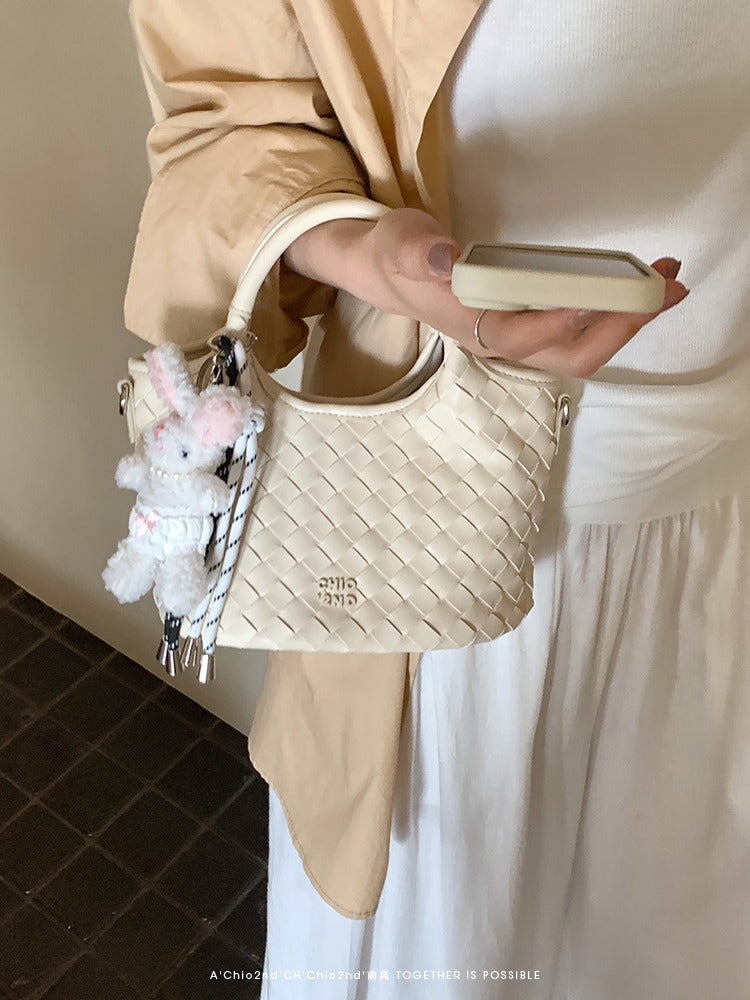 Túi Xách Dệt Chio'2nd Trắng Ngà
