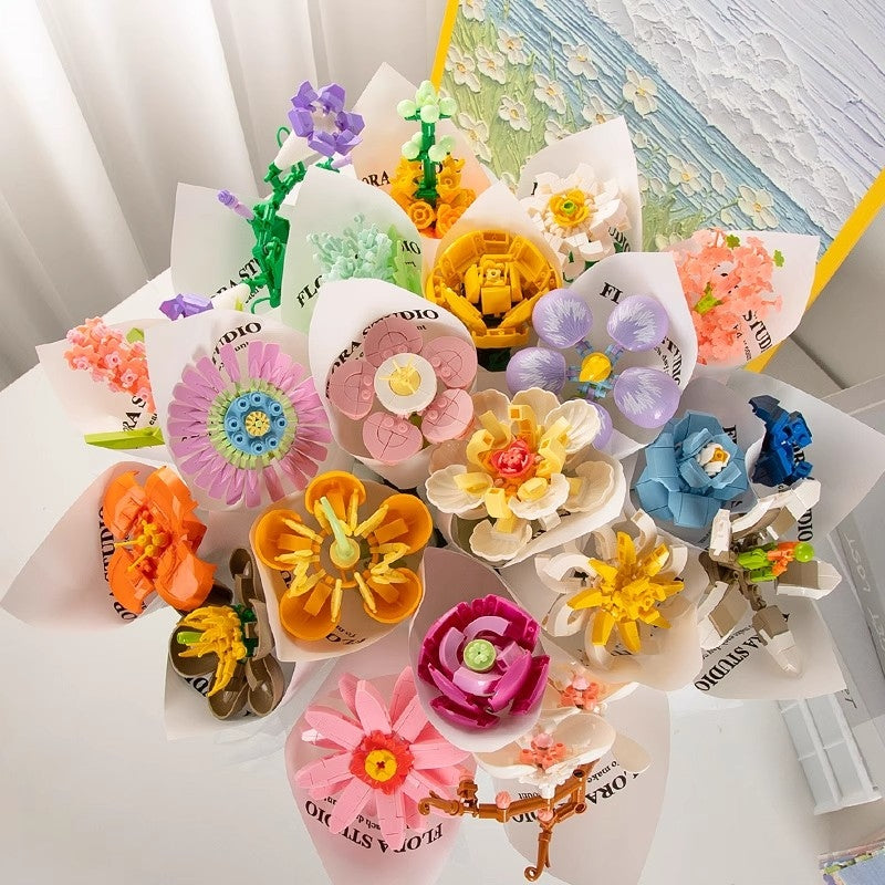 Lego chậu hoa kèm giấy gói độc đáo