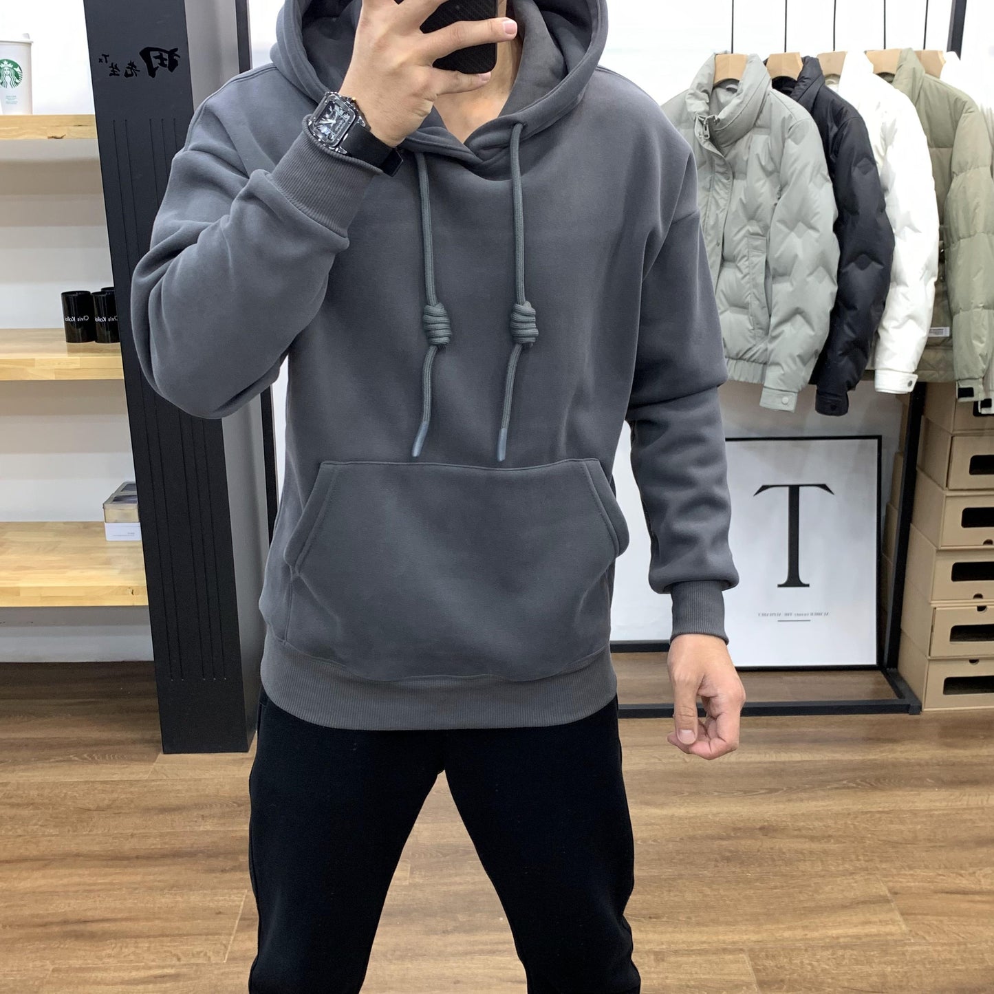 Áo hoodie nam chất nỉ dày dặn