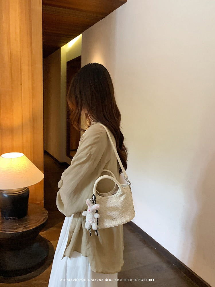 Túi Xách Dệt Chio'2nd Trắng Ngà
