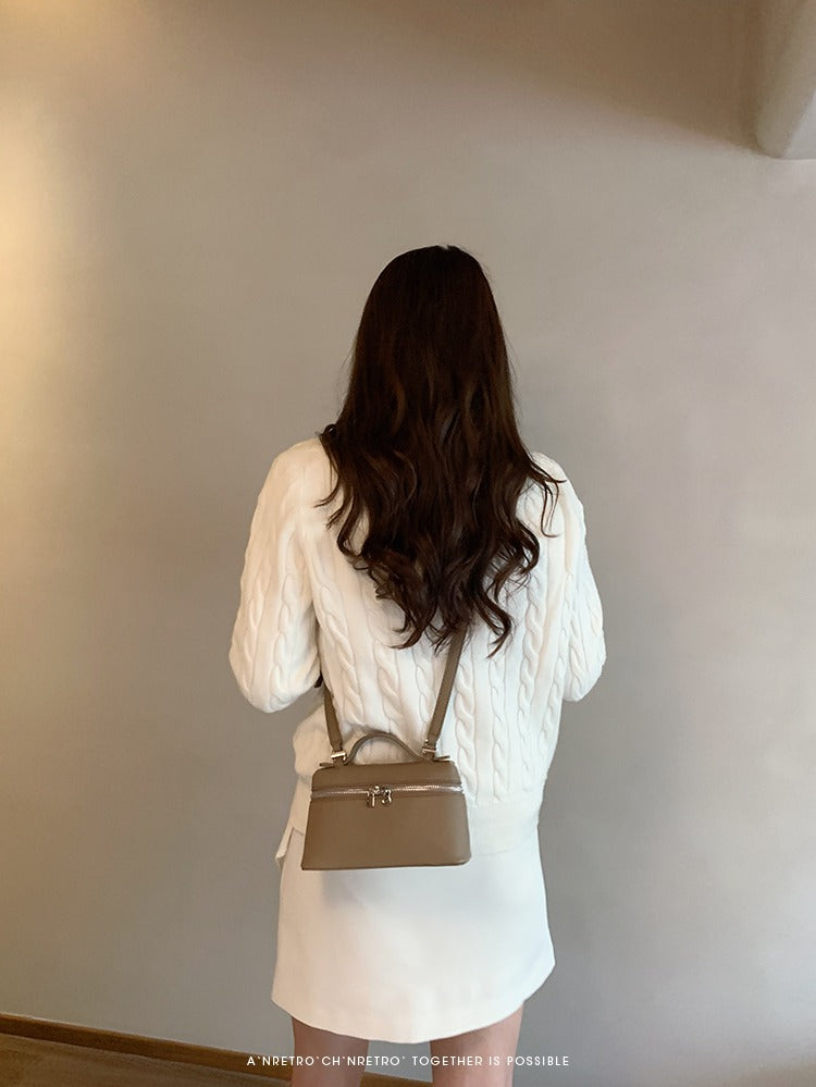 Túi cốp đeo chéo trơn thanh lịch