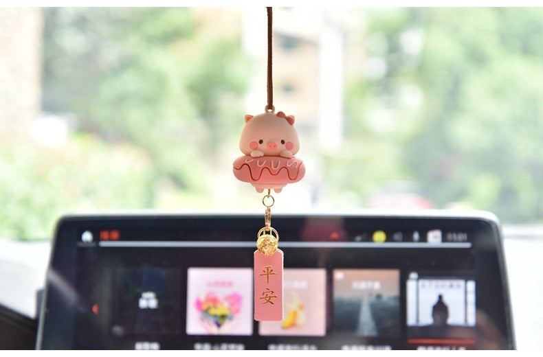 Dây treo xe ô tô heo hồng dễ thương đủ kiểu dáng
