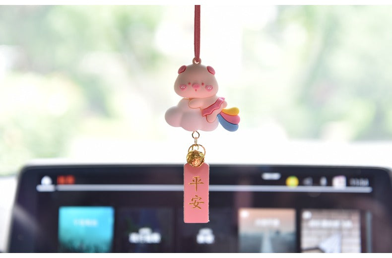 Dây treo xe ô tô heo hồng dễ thương đủ kiểu dáng
