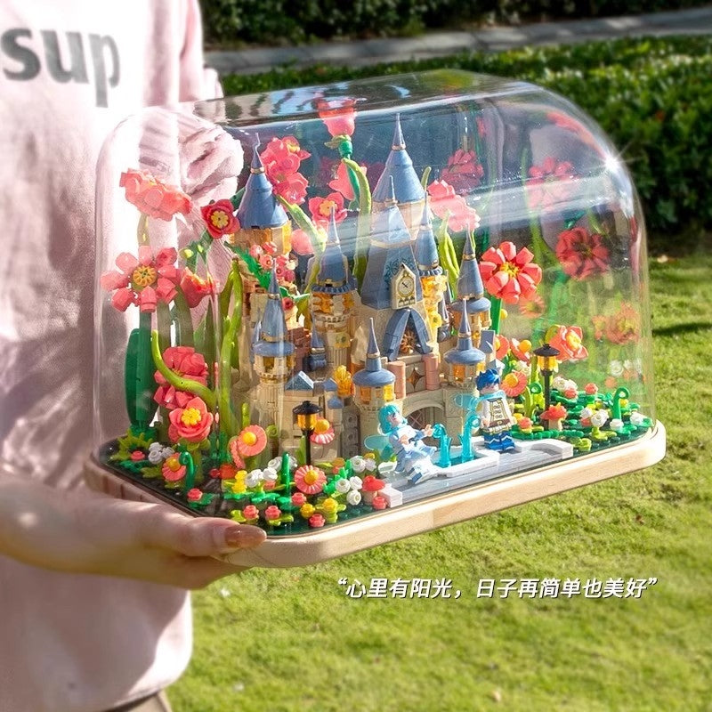 Lego hoa & lâu đài tình ái kèm hướng dẫn chi tiết