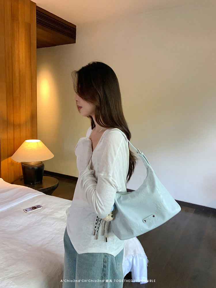 Túi đeo vai trơn Chio'2nd đơn giản, thanh lịch
