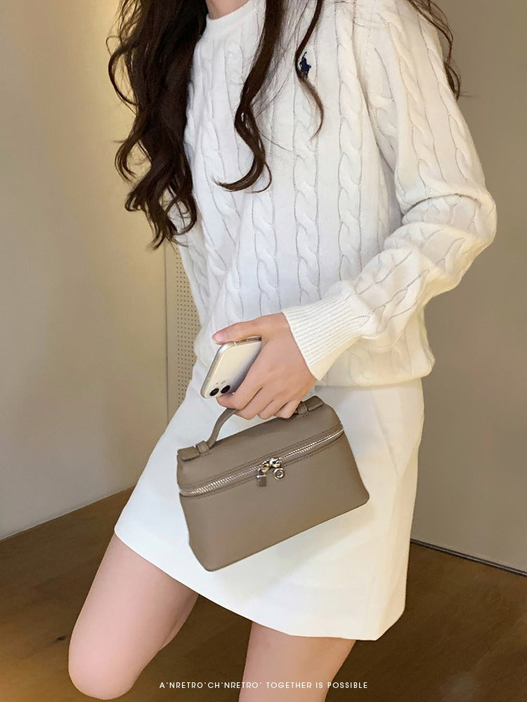 Túi cốp đeo chéo trơn thanh lịch