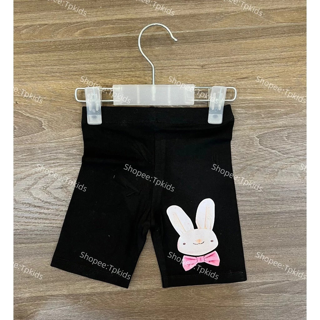 Quần legging đùi thỏ đeo nơ cho bé gái