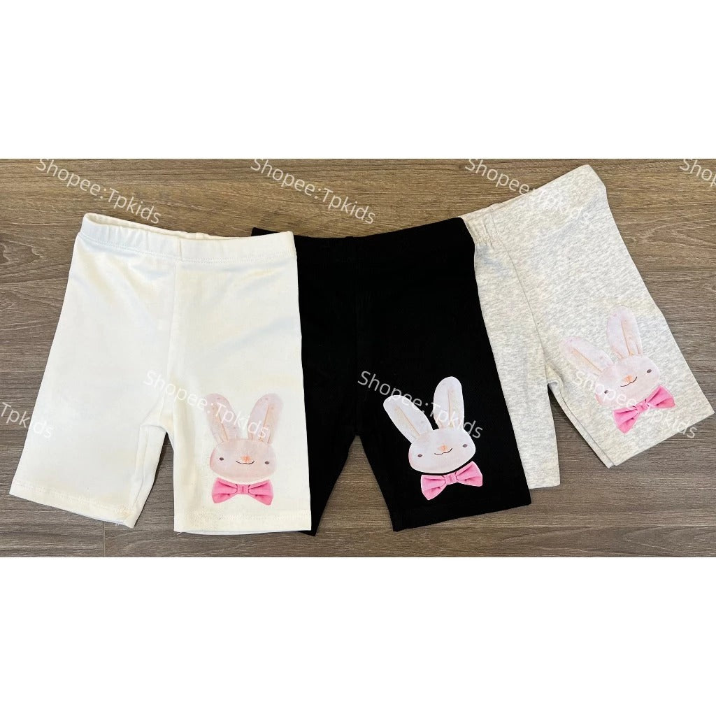 Quần legging đùi thỏ đeo nơ cho bé gái