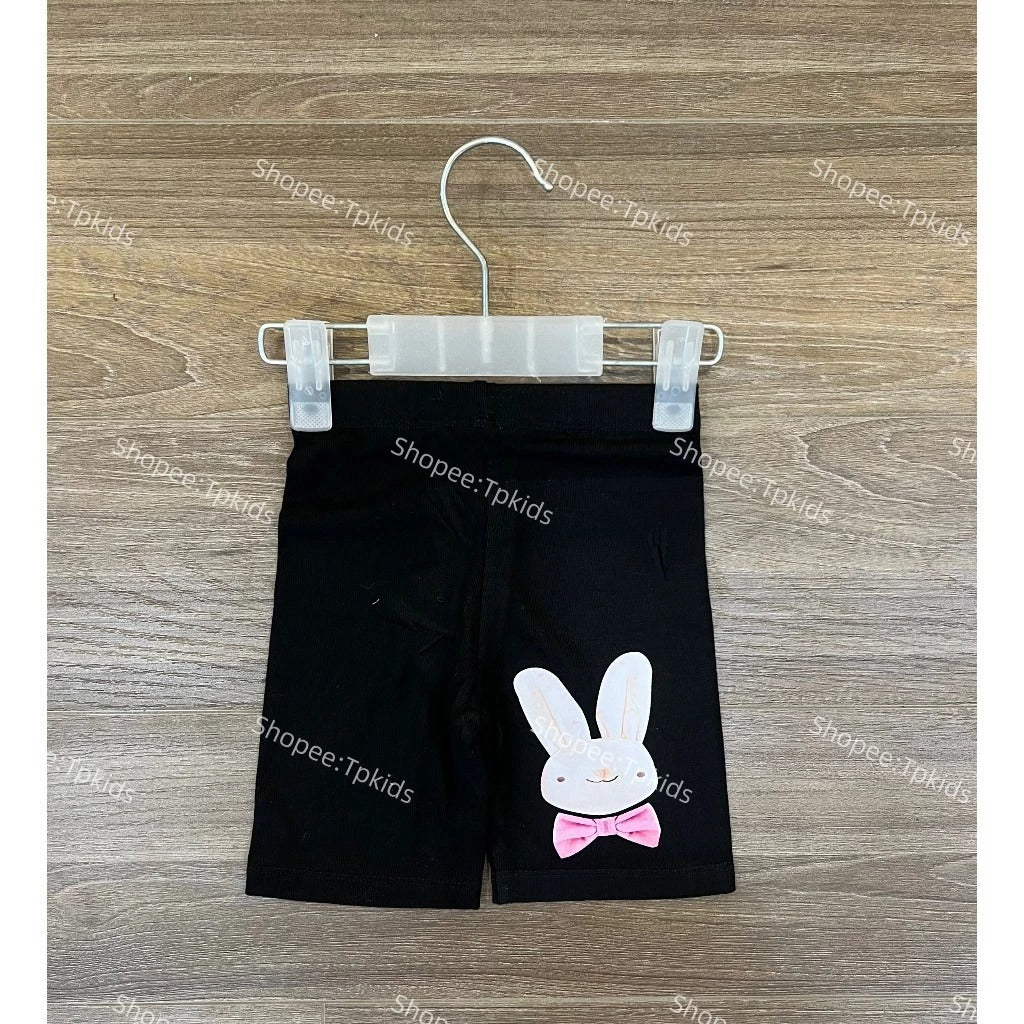 Quần legging đùi thỏ đeo nơ cho bé gái