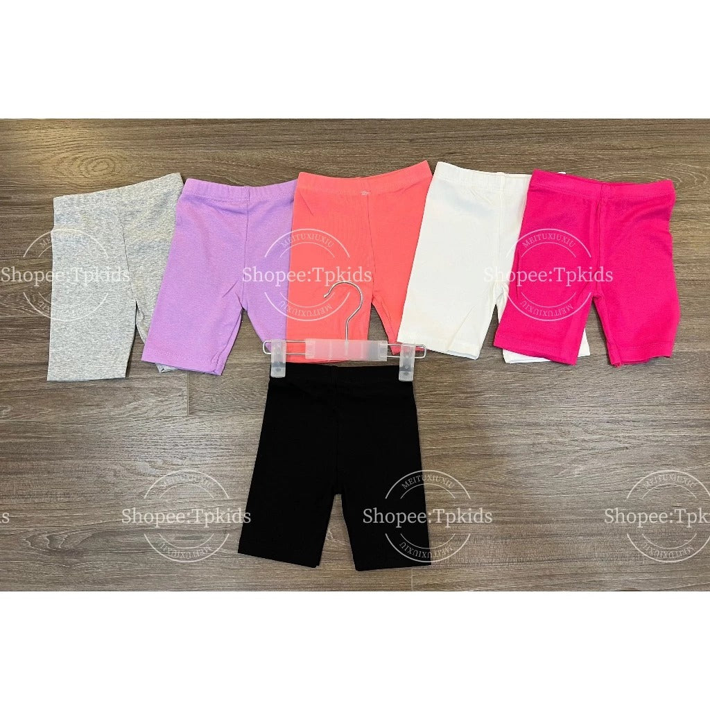 Quần legging đùi trơn cho bé gái