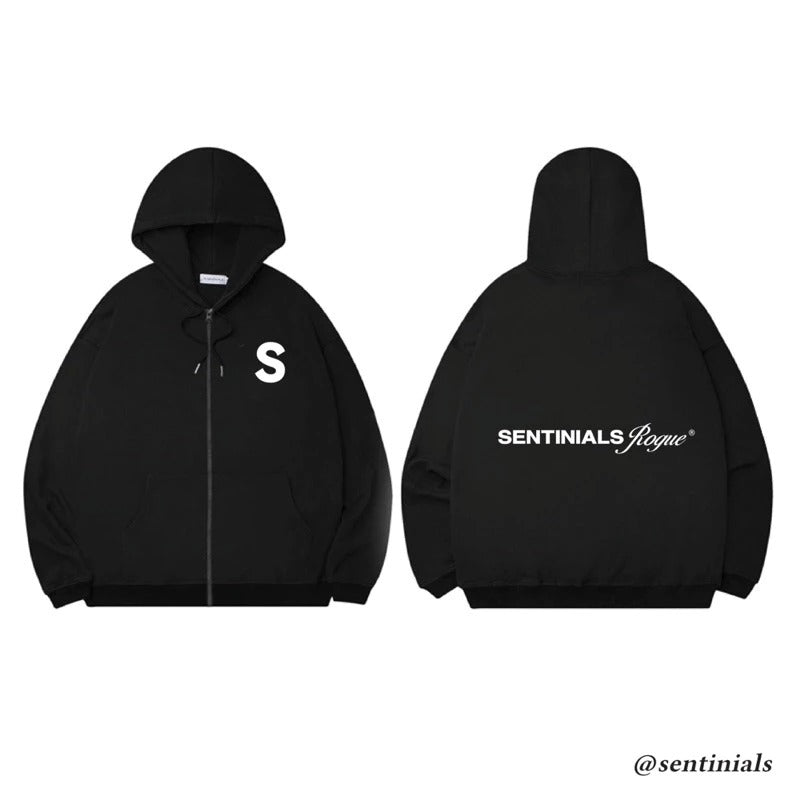 Áo hoodie zip trơn S Sentinials unisex local brand Việt Nam
