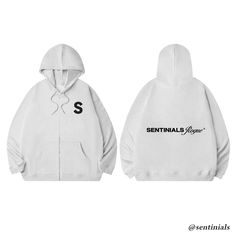 Áo hoodie zip trơn S Sentinials unisex local brand Việt Nam
