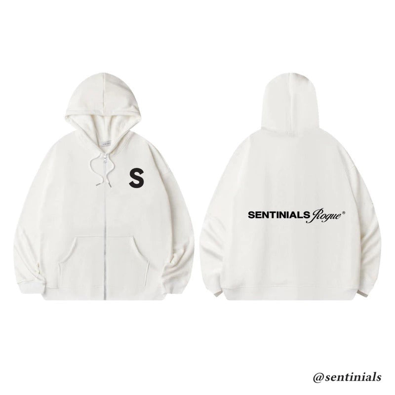 Áo hoodie zip trơn S Sentinials unisex local brand Việt Nam