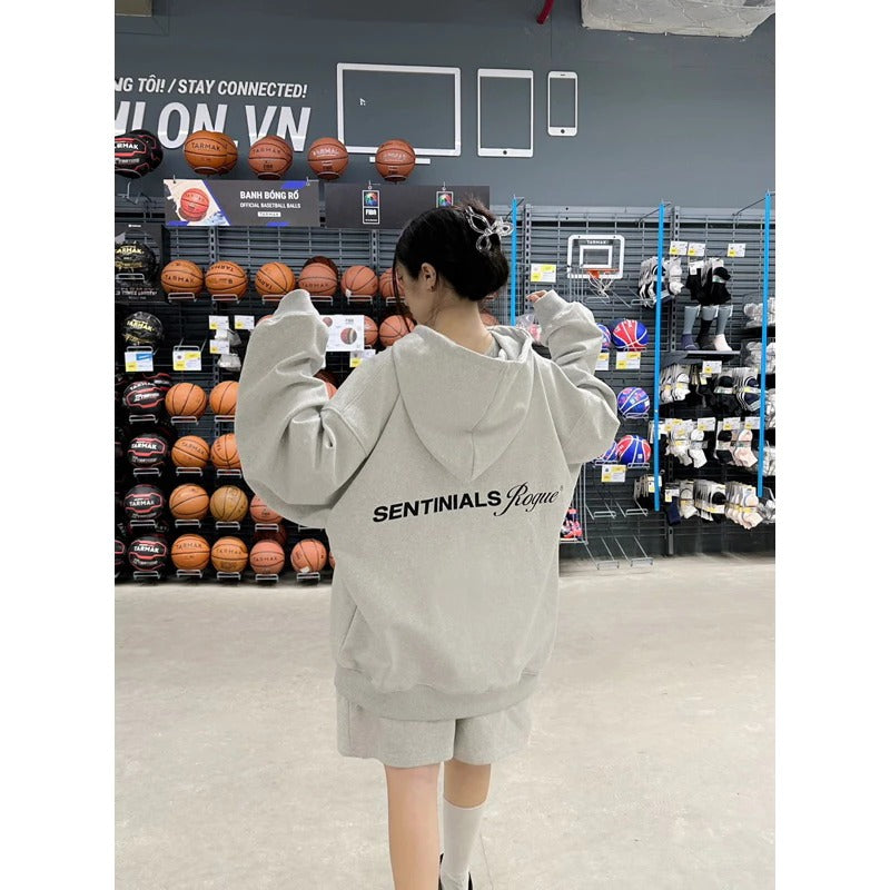 Áo hoodie zip trơn S Sentinials unisex local brand Việt Nam