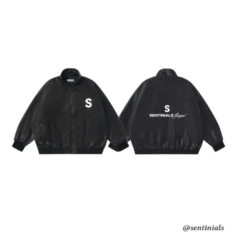 Áo khoác da oversize unisex Sentinials local brand Việt Nam