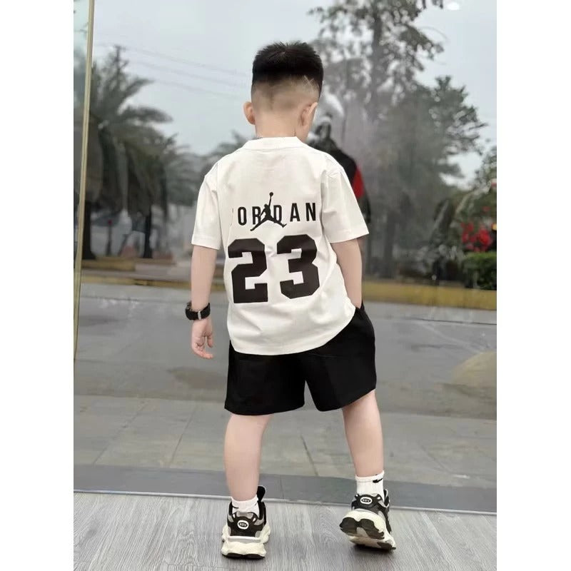 Bộ áo phông quần đùi số 23 cho bé trai năng động