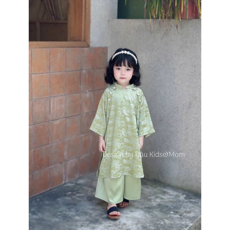 Áo dài Đào Trúc cho mẹ và bé