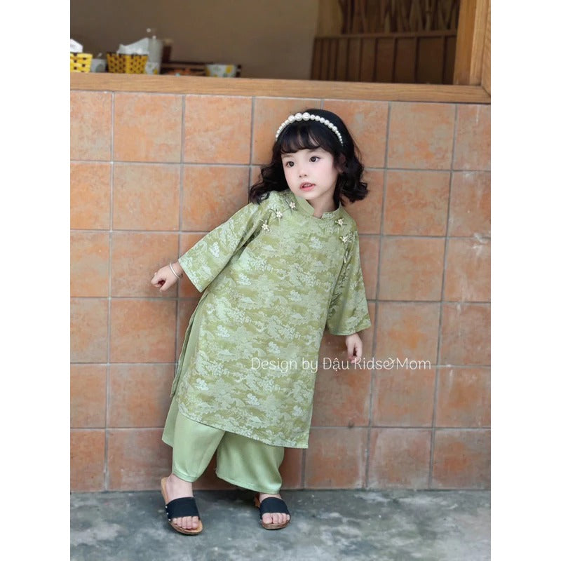 Áo dài Đào Trúc cho mẹ và bé