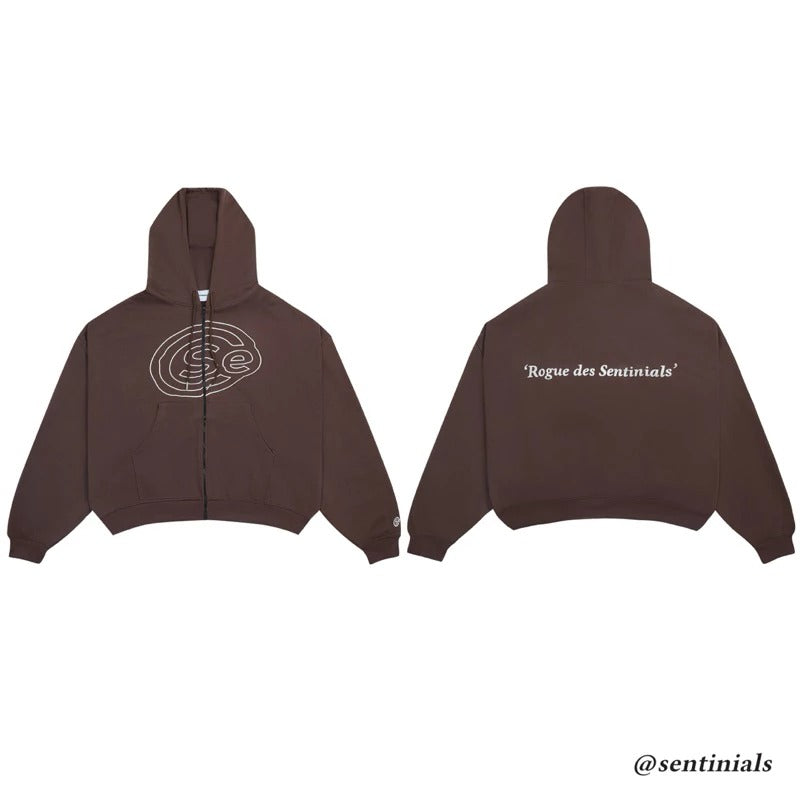Áo khoác hoodie zip lửng tay dơi Sentinials unisex local brand Việt Nam